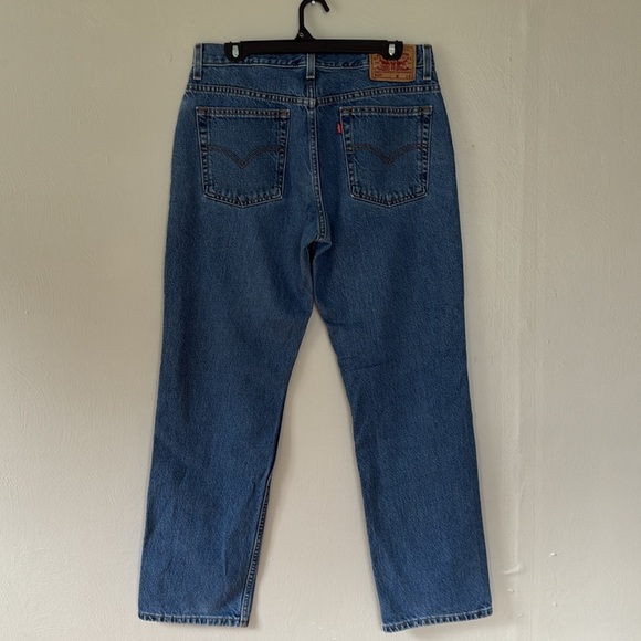 Vintage Levi's 505 Straight Jeans in Deep Blue 2004 12 - Picture 4 of 10